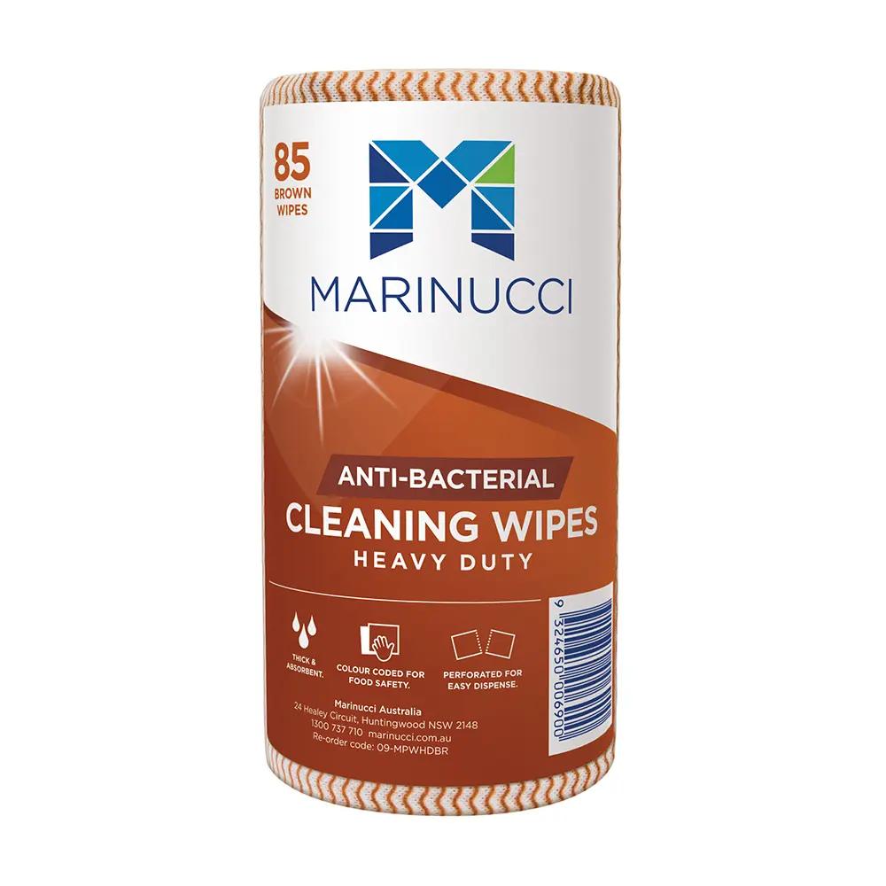 Brown Heavy Duty Anti-Bacterial Cleaning Wipe