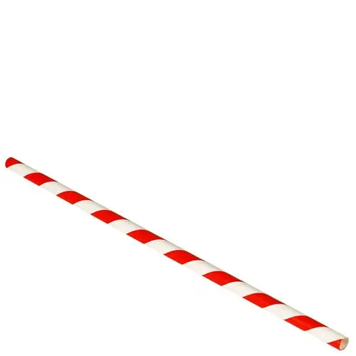 [EC-DS0472] Straw Paper Red/White Stripe